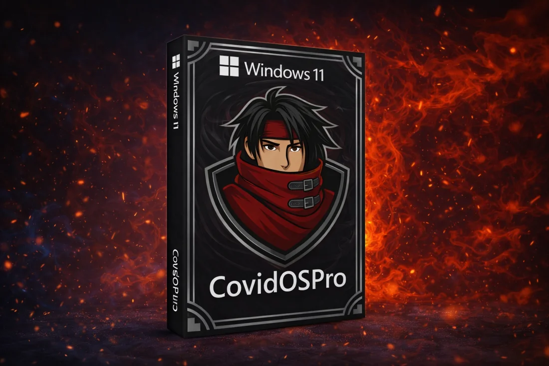 علبة CovidOS Pro نسخة ويندوز 11 مخففة للألعاب